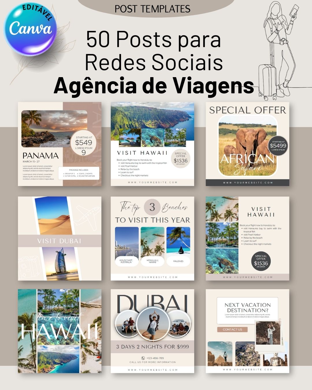 IMG_50 Posts para Redes Sociais Agência de Viagens 1