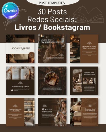 30 Posts Redes Sociais: Livros / Bookstagram