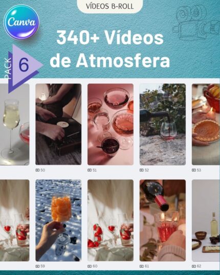 340+ Vídeos de Atmosfera (B-Roll) - Pack 6