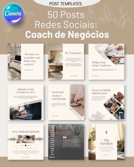 50 Posts Redes Sociais: Coach de Negócios