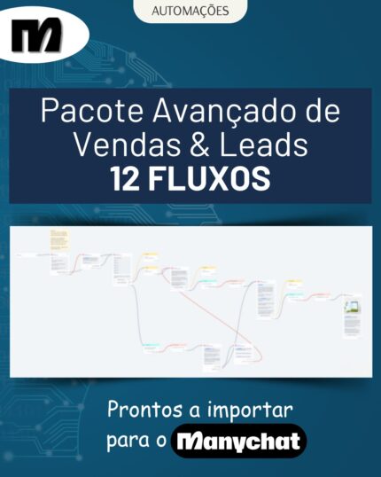 Pacote Avançado de Vendas & Leads - Fluxos Manychat Prontos